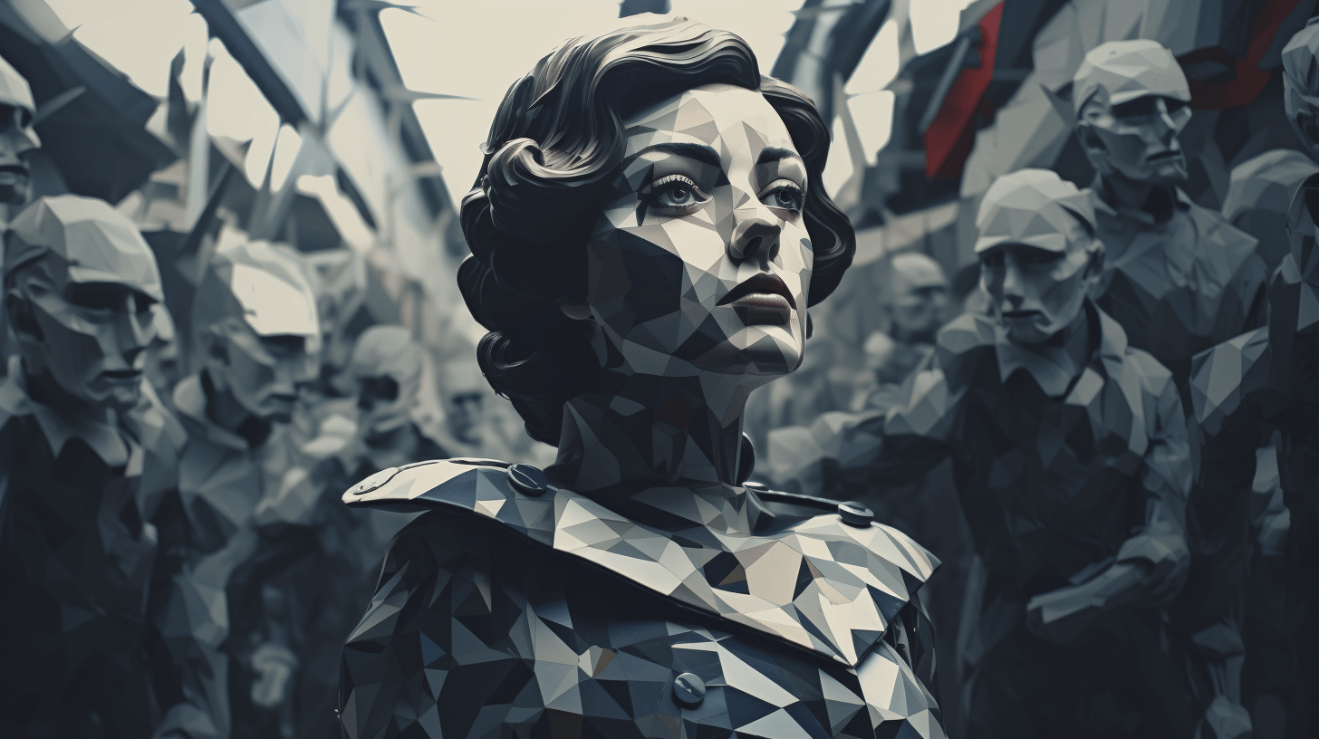 a-low-poly-illustration-girl